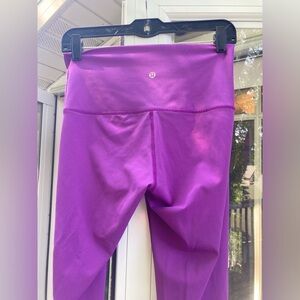Purple Lululemon leggings.